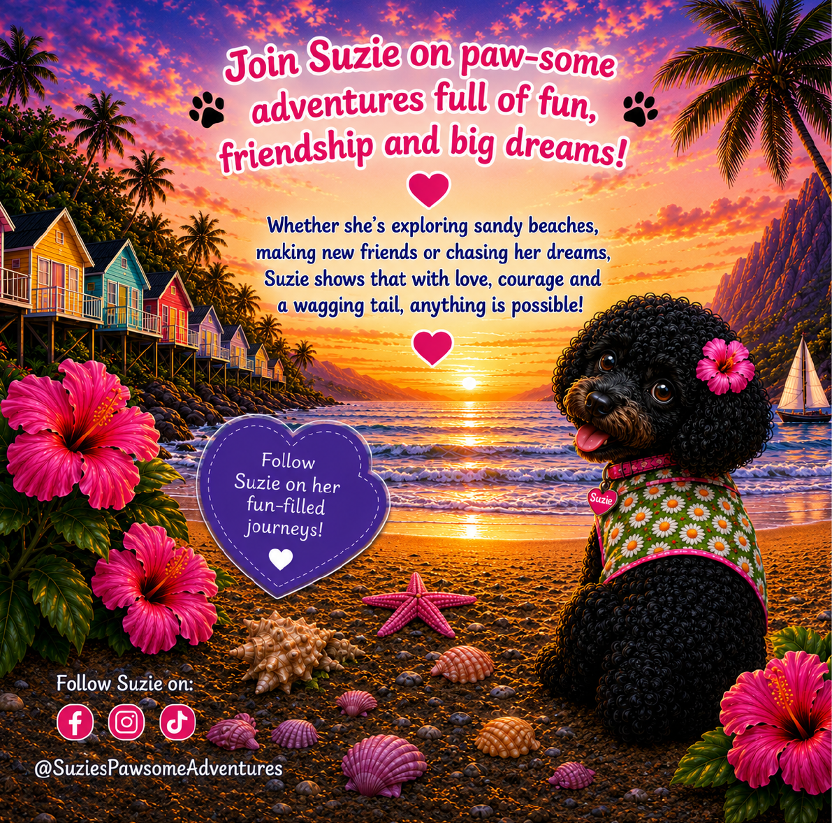 Back cover of Suzie’s Paw-some Adventures: The Dream